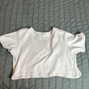 Brandy Melville baby pink crop